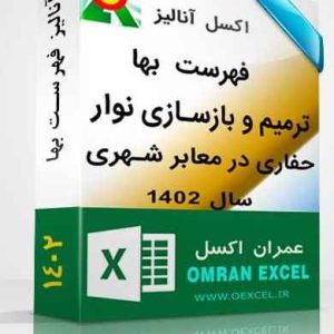 ترمیم و بازسازی نوار حفاری در معابر شهری